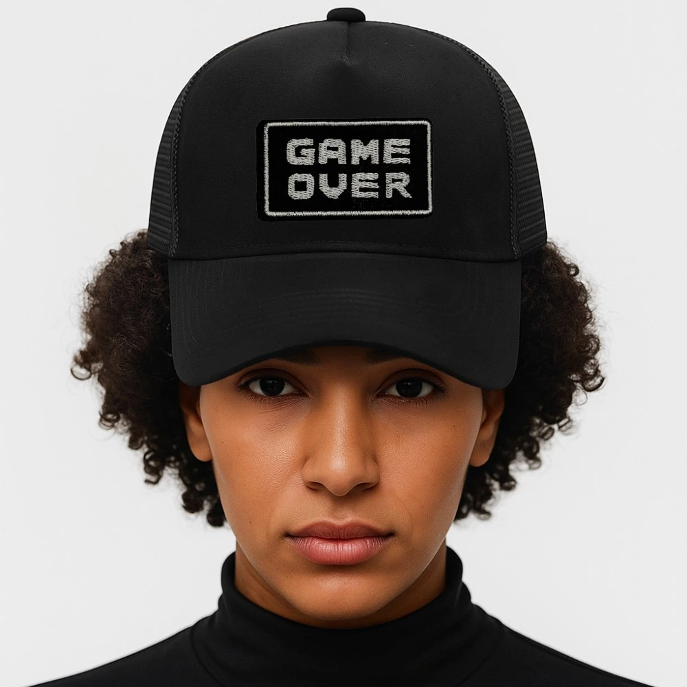 Black Trucker Cap for Men