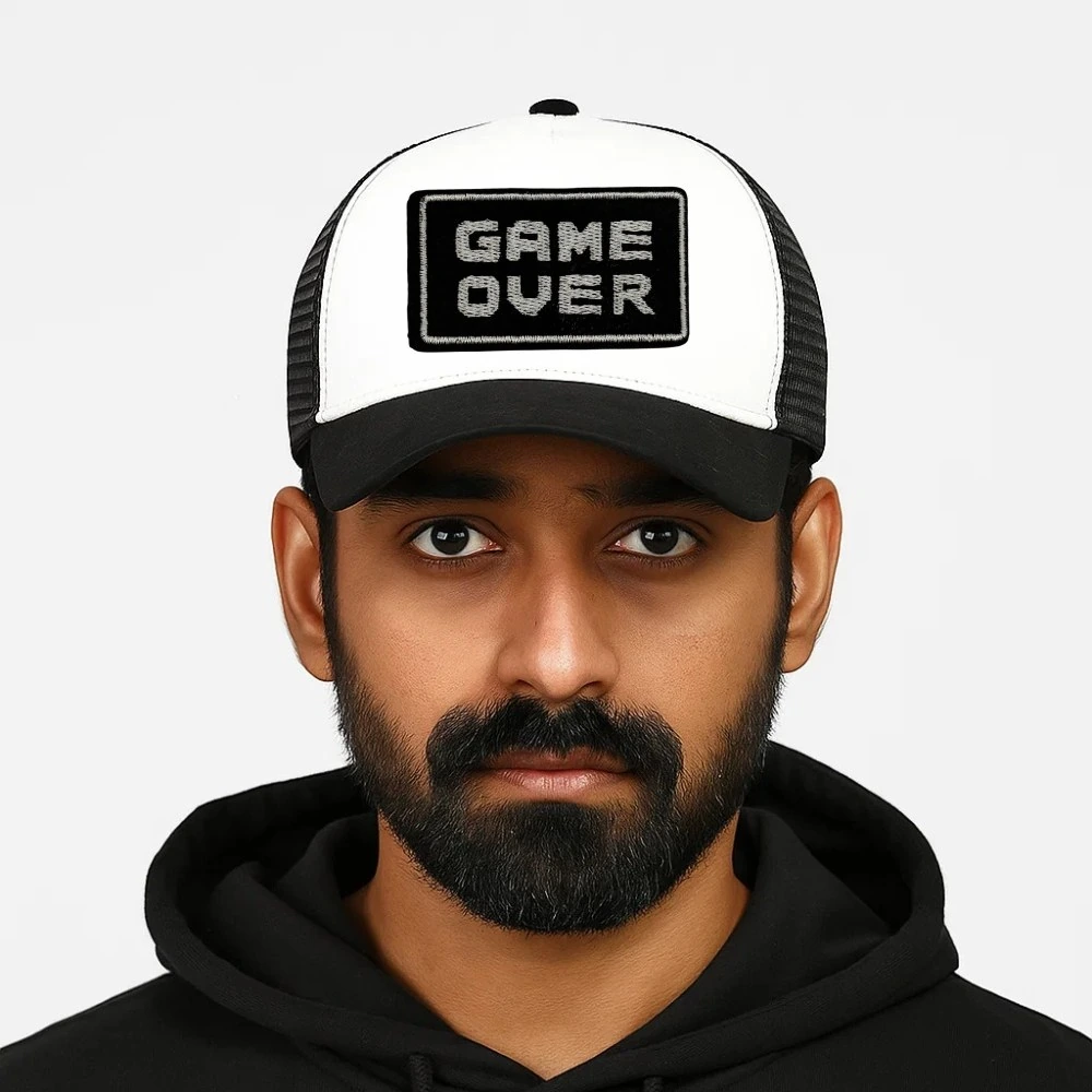 White Trucker Cap for Men