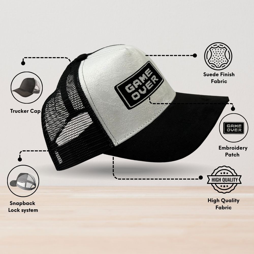 White Trucker Cap for Men