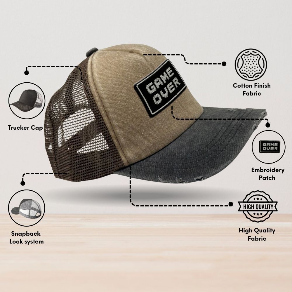 Brown Trucker Cap for Men