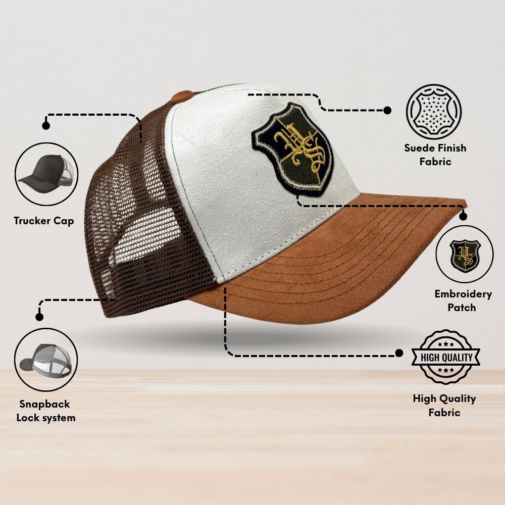 White Trucker Cap for Men