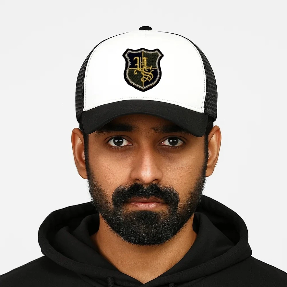 White Trucker Cap for Men