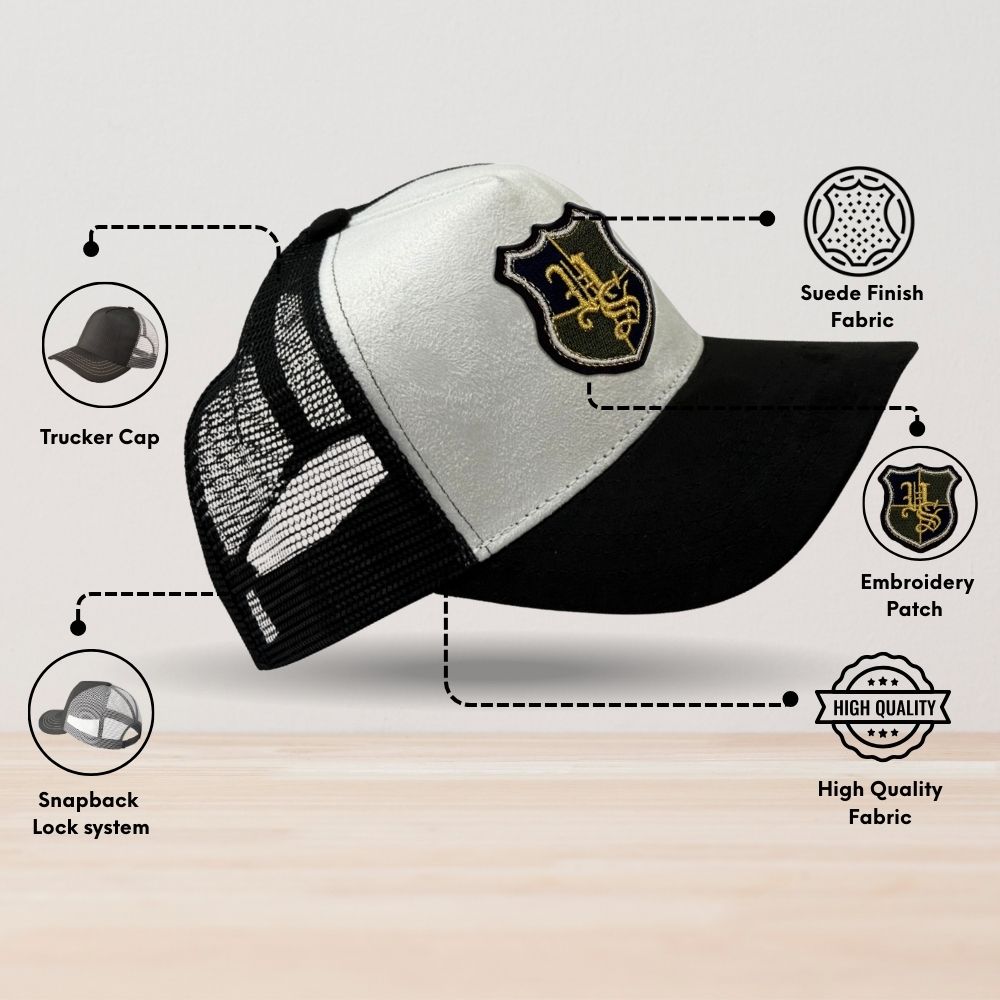 White Trucker Cap for Men