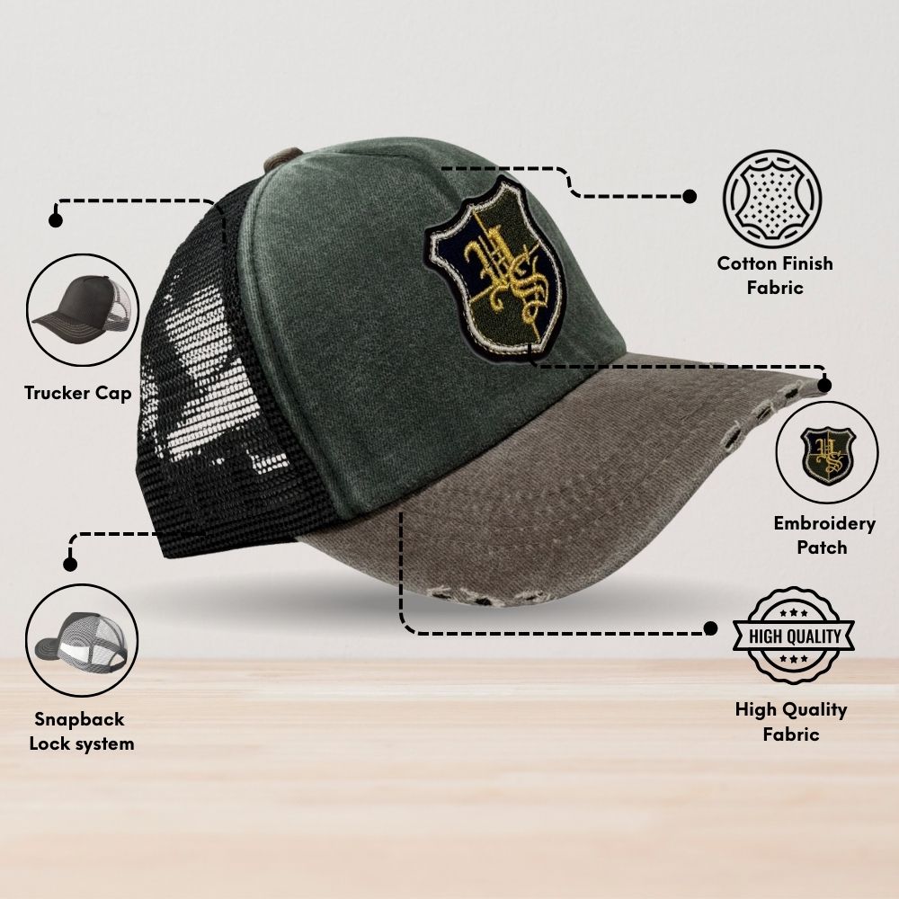 Charcoal Trucker Cap for Men