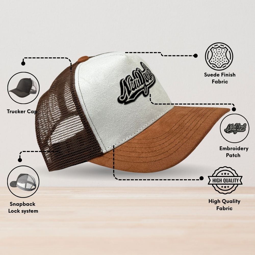 White Trucker Cap for Men