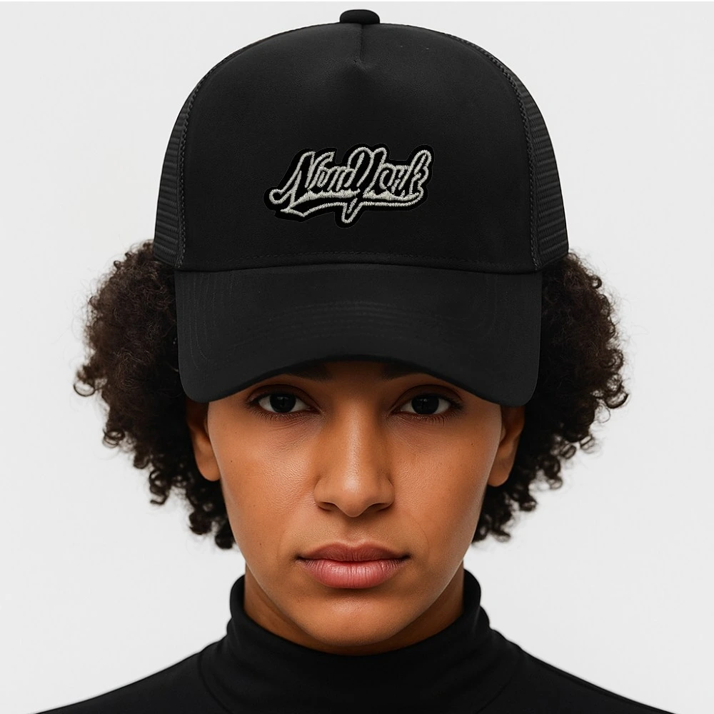 Black Trucker Cap for Men