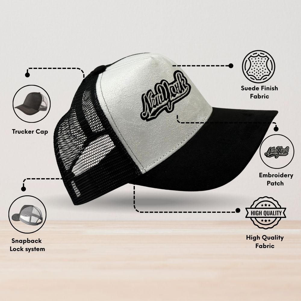 White Trucker Cap for Men