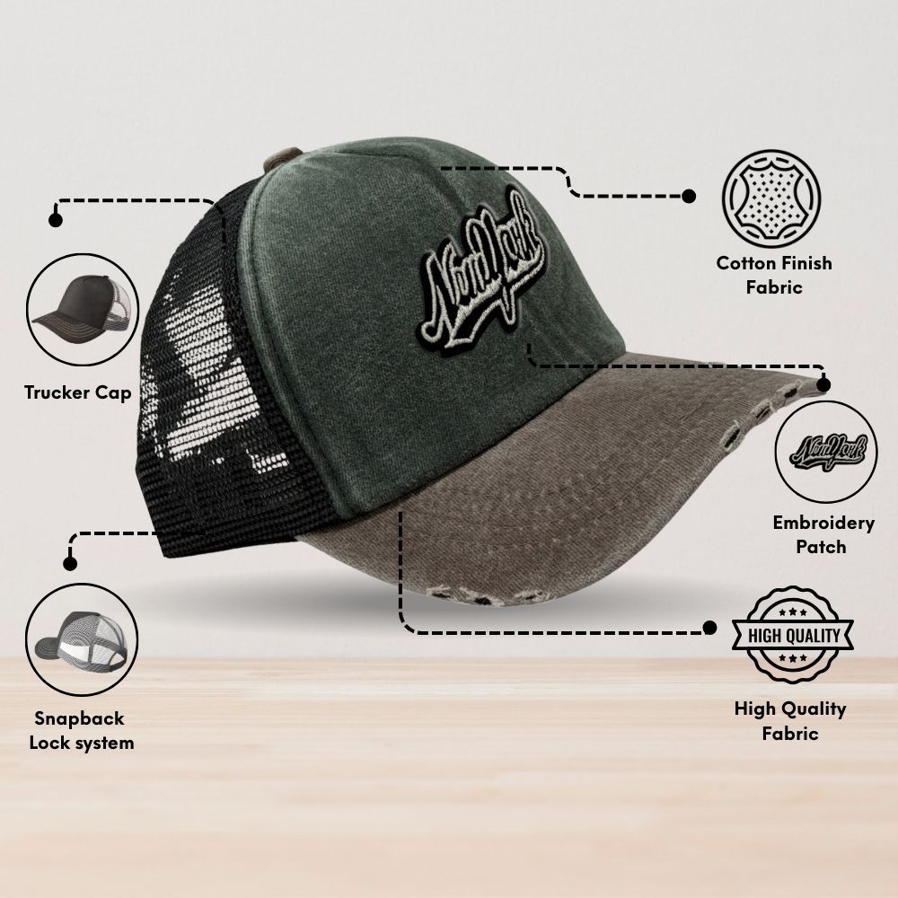 Charcoal Trucker Cap for Men