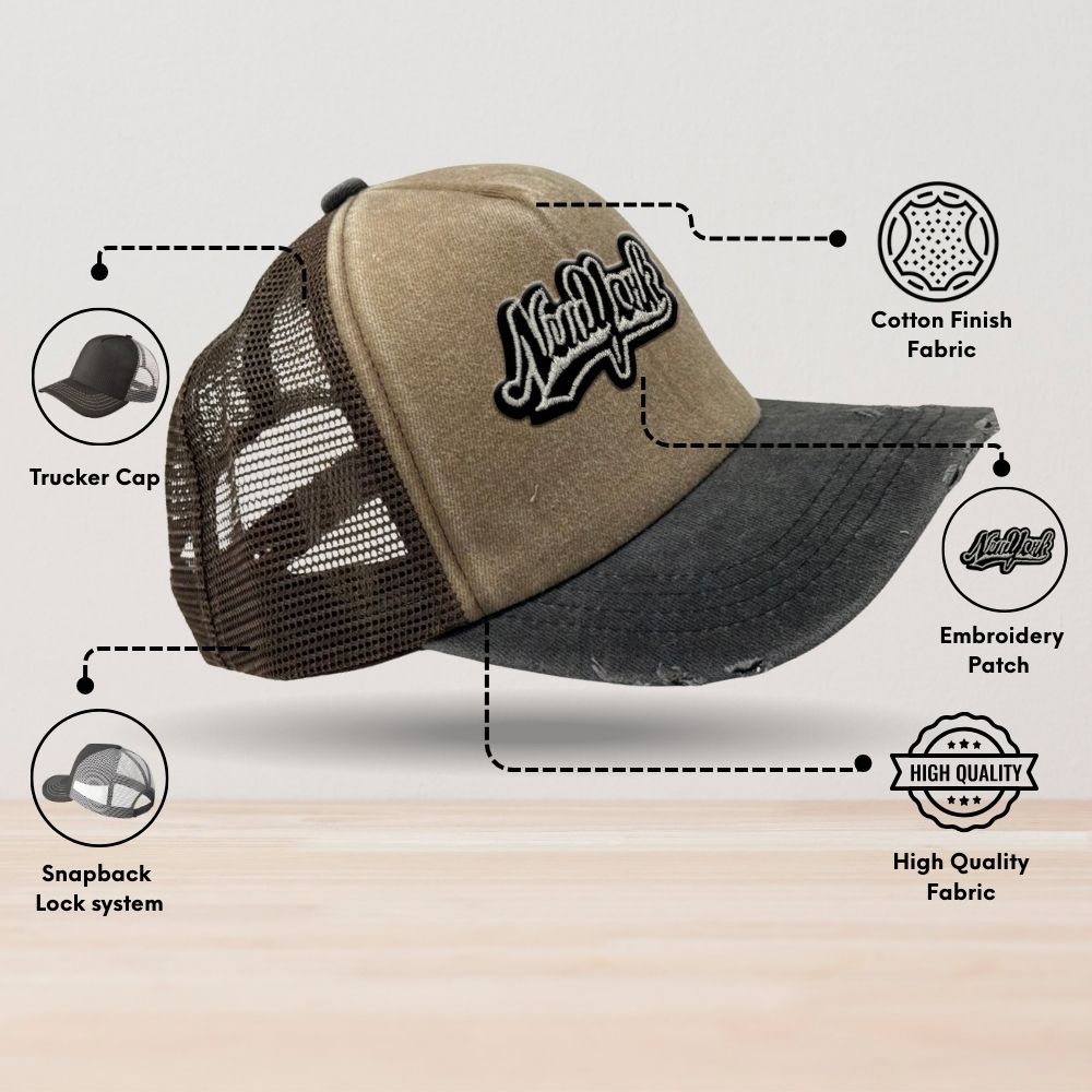 Brown Trucker Cap for Men