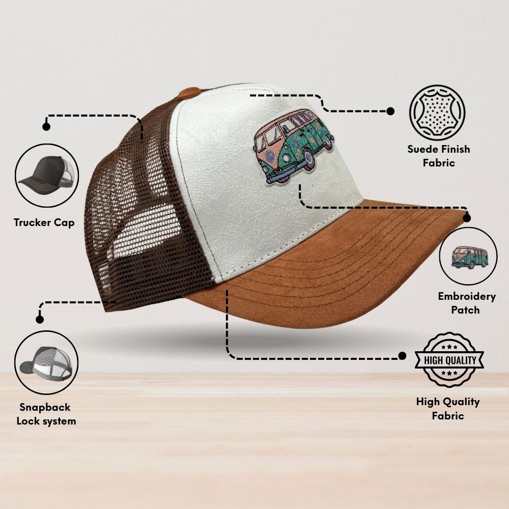 White Trucker Cap for Men