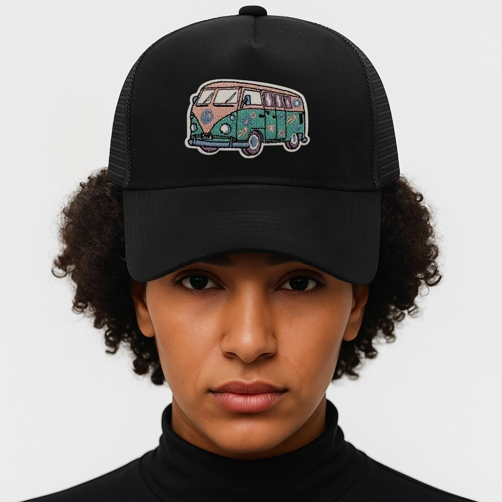 Black Trucker Cap for Men