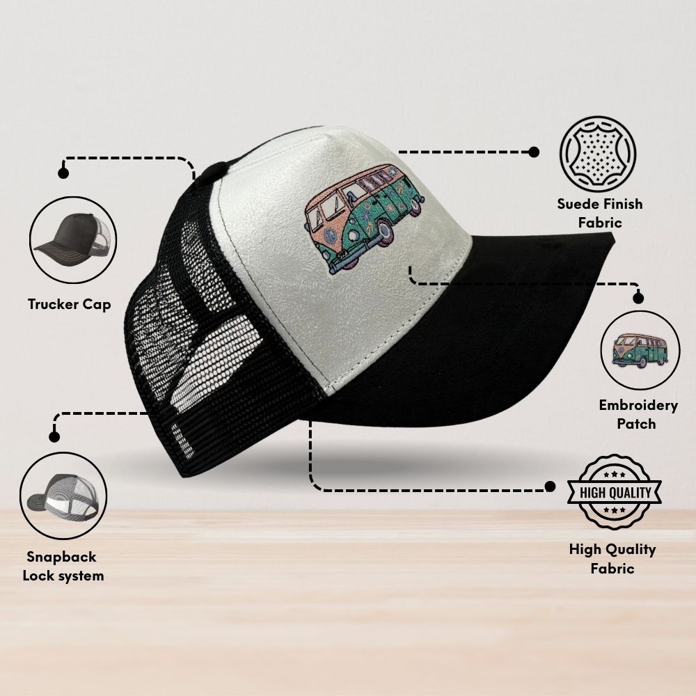 White Trucker Cap for Men
