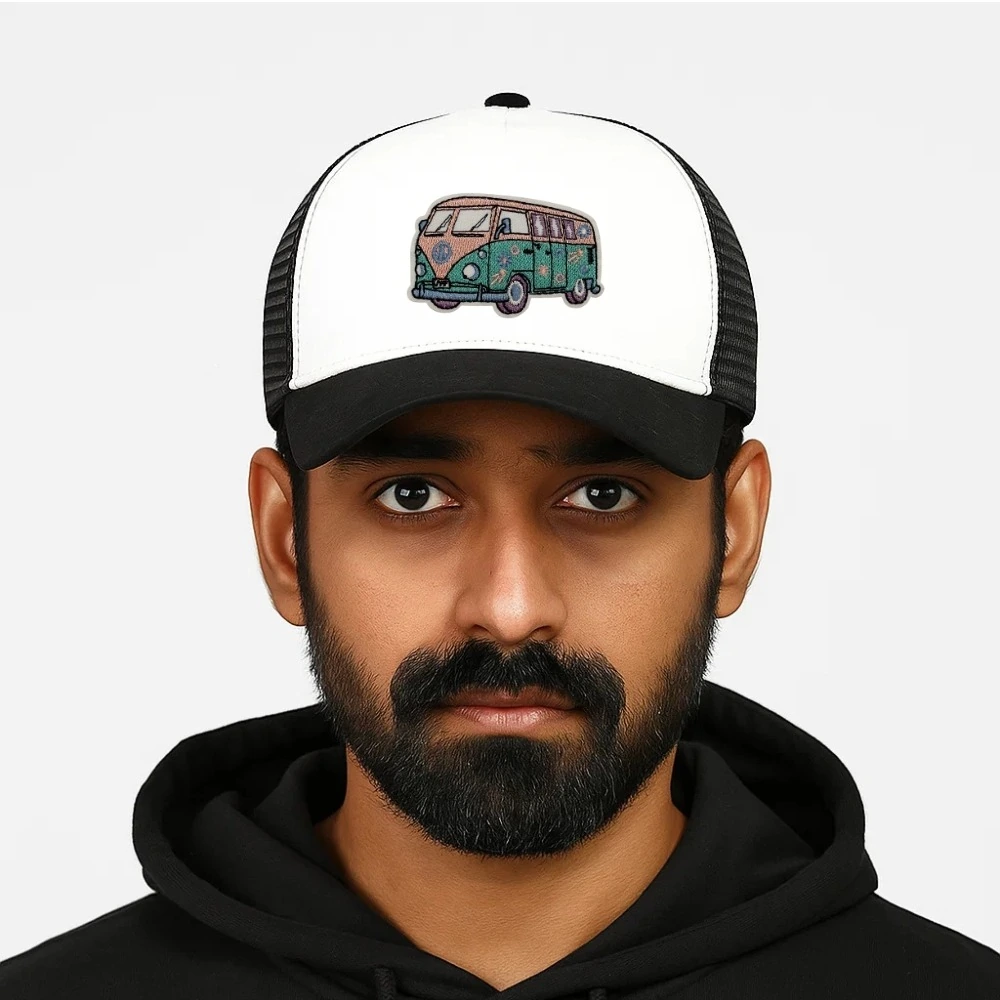 White Trucker Cap for Men