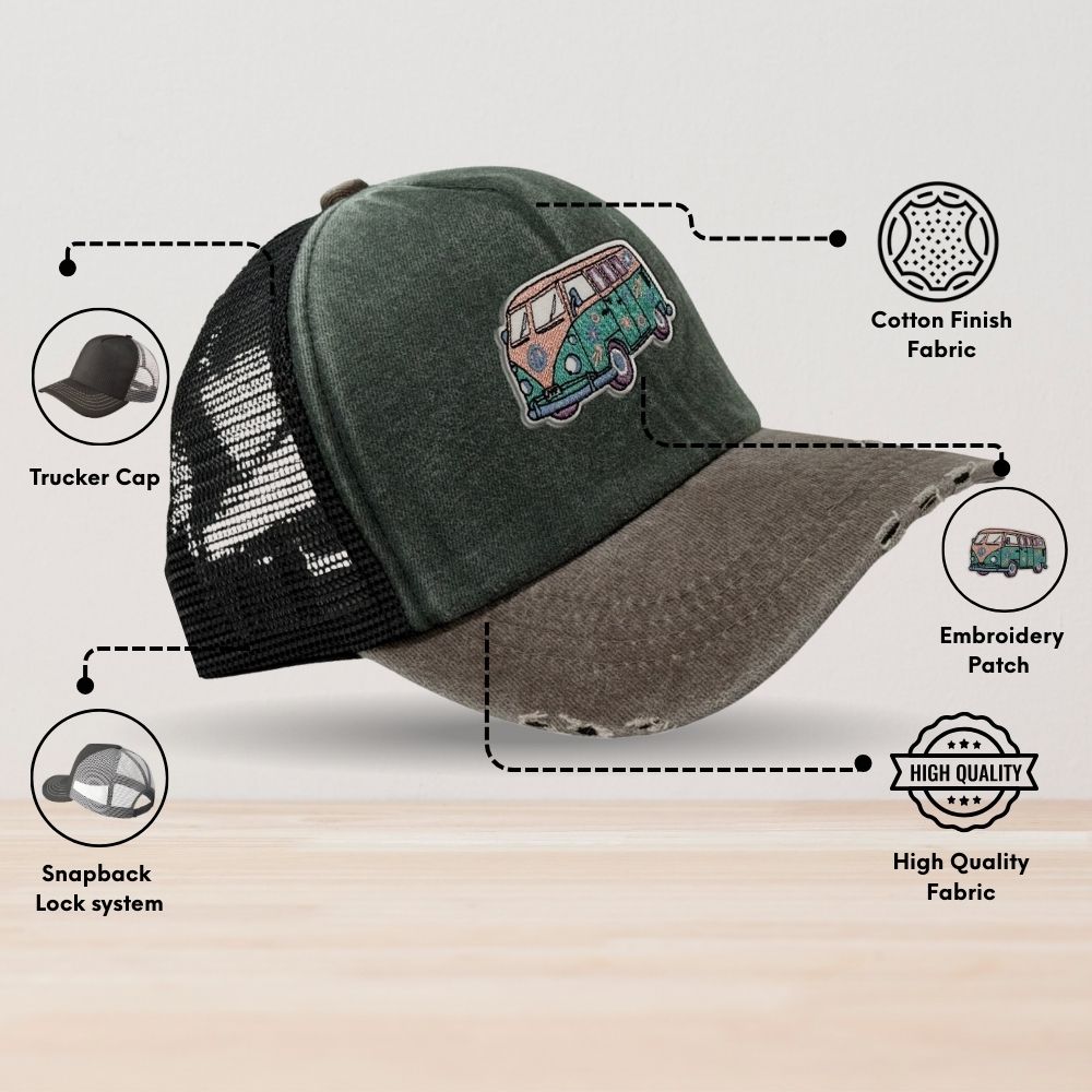 Charcoal Trucker Cap for Men