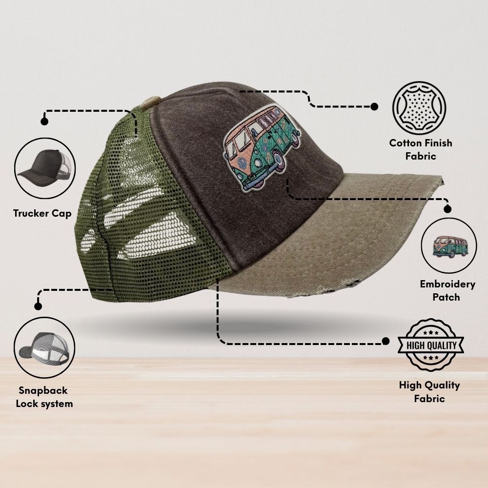 Multicolor Trucker Cap for Men