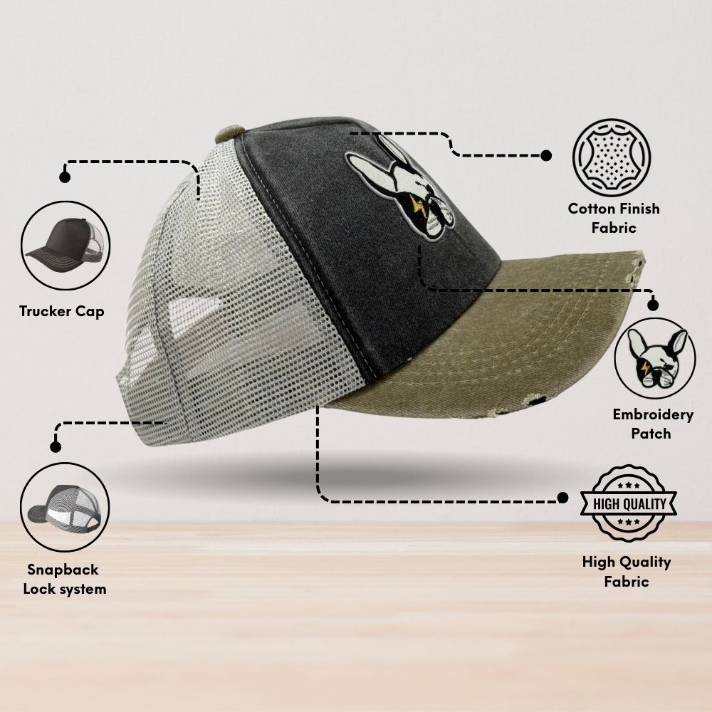 Charcoal Trucker Cap for Men