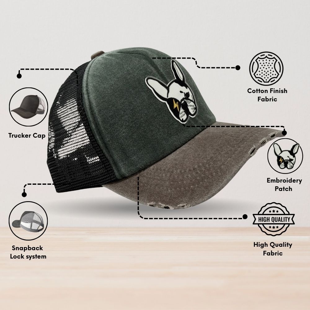 Charcoal Trucker Cap for Men