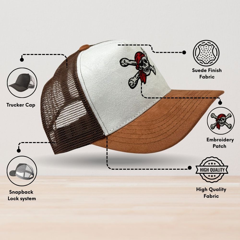 White Trucker Cap for Men