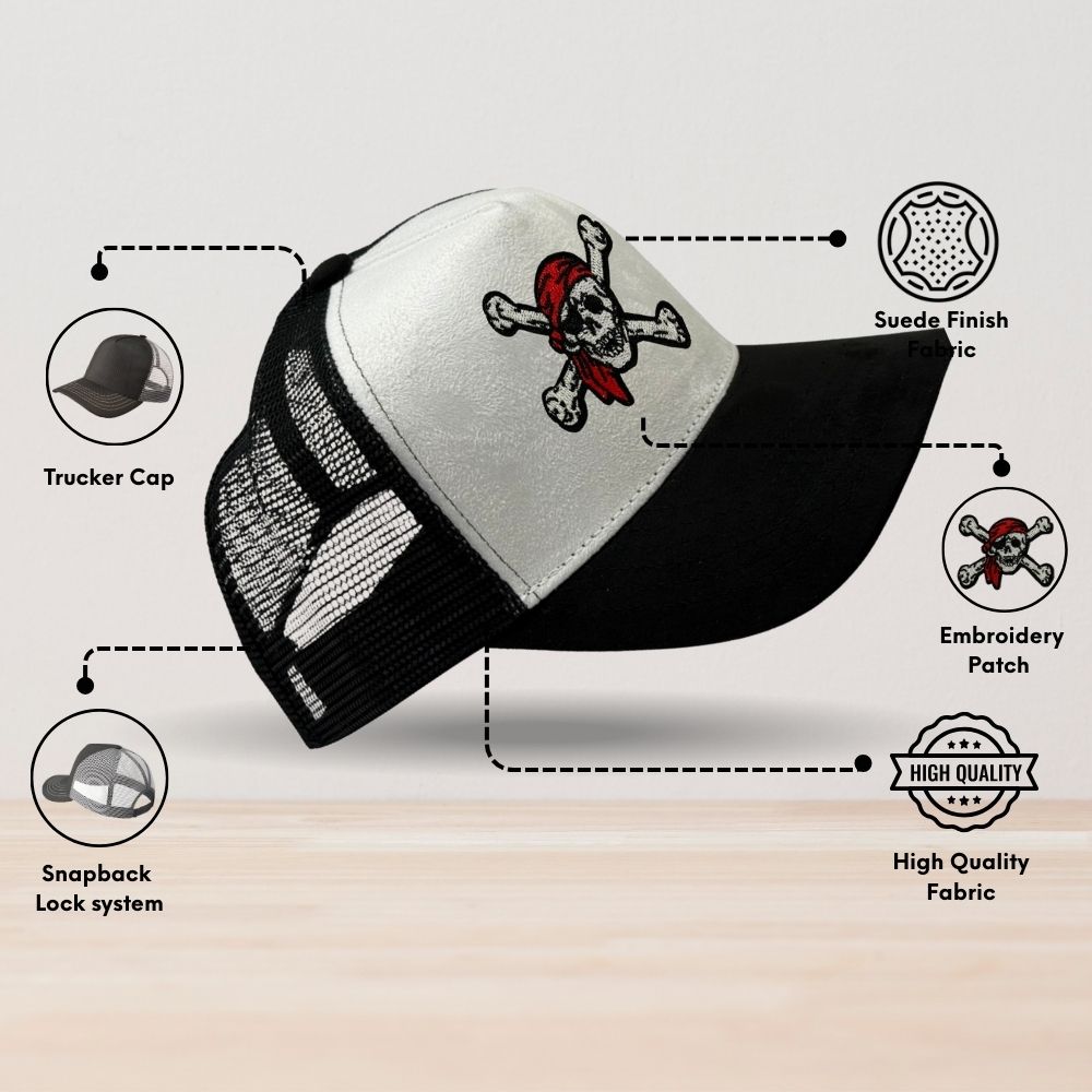White Trucker Cap for Men