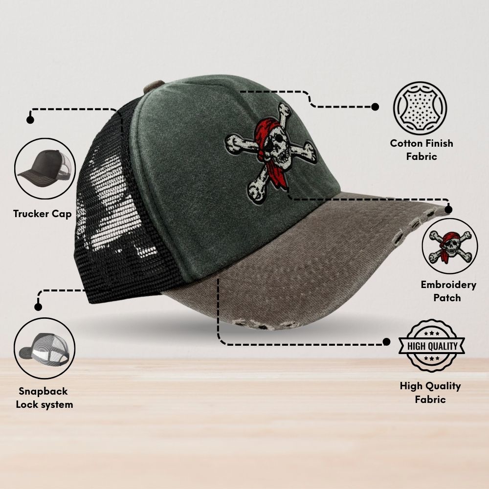 Charcoal Trucker Cap for Men