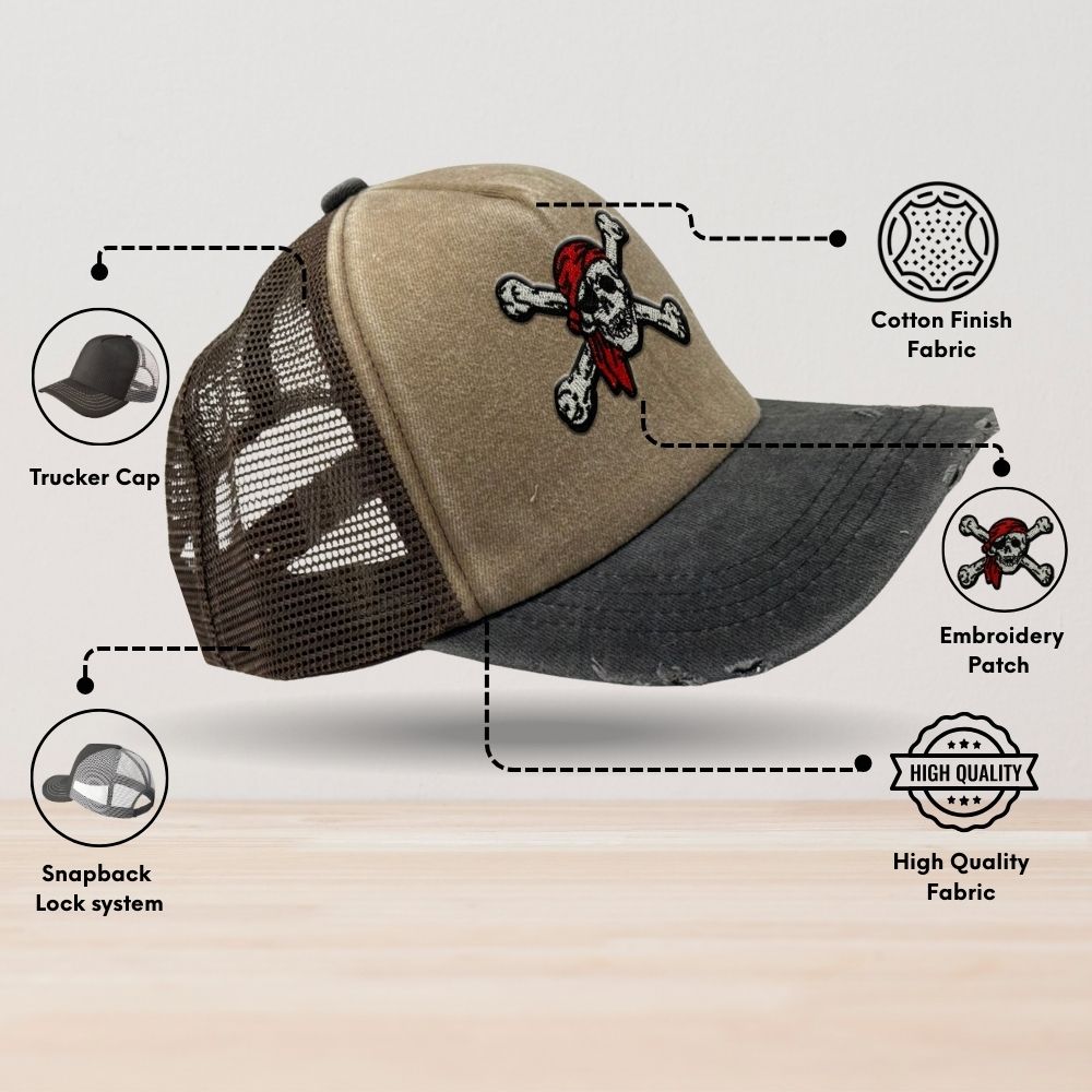 Brown Trucker Cap for Men