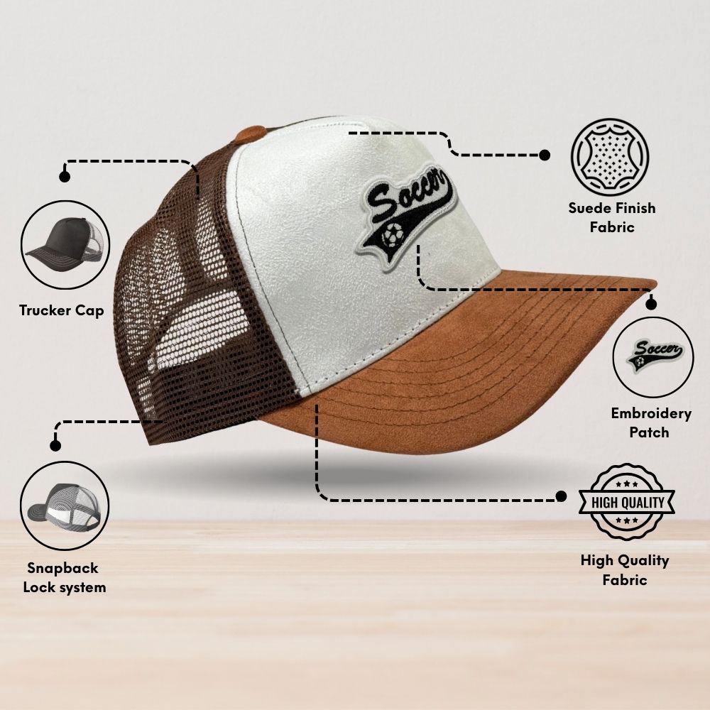 White Trucker Cap for Men