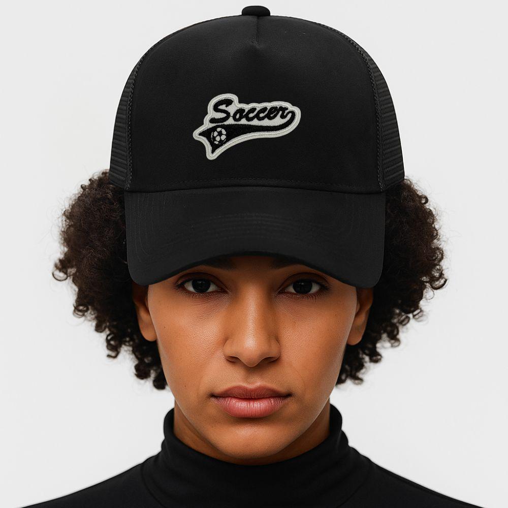 Black Trucker Cap for Men