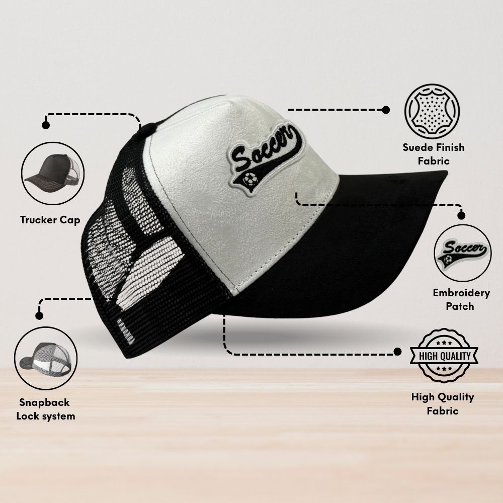White Trucker Cap for Men