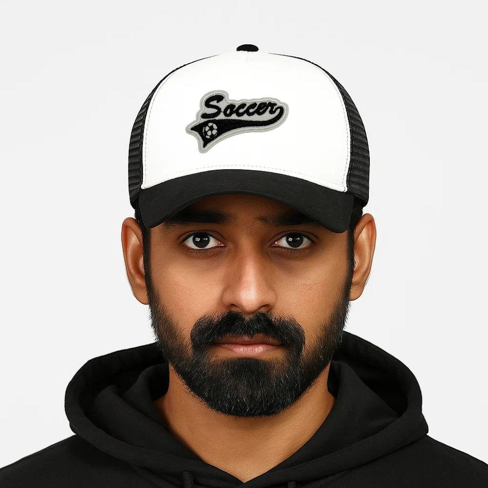 White Trucker Cap for Men