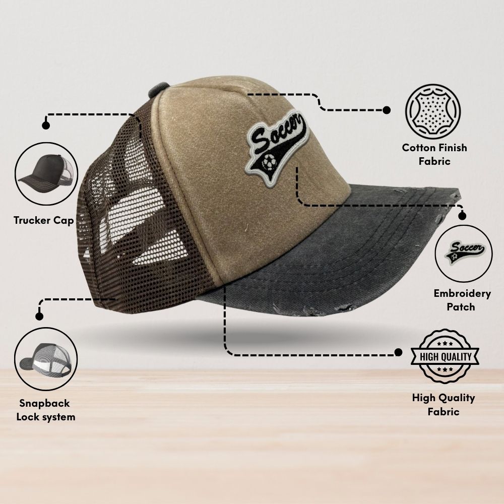 Brown Trucker Cap for Men