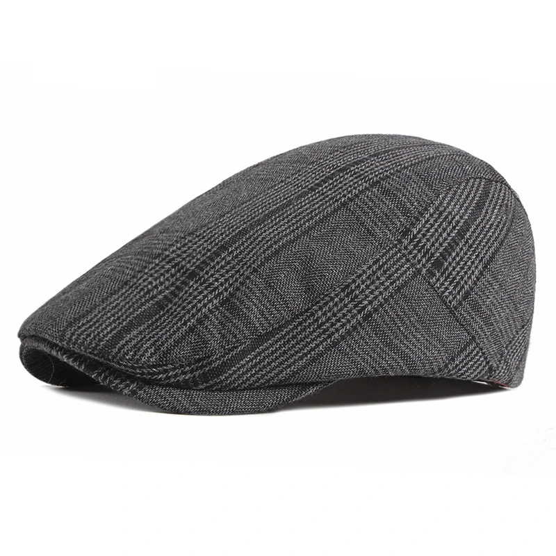 Grey Flat Cap for Men