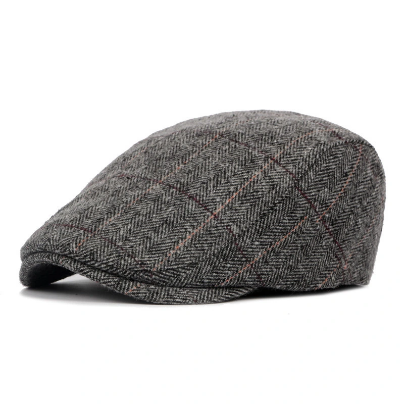 Grey Flat Cap for Men
