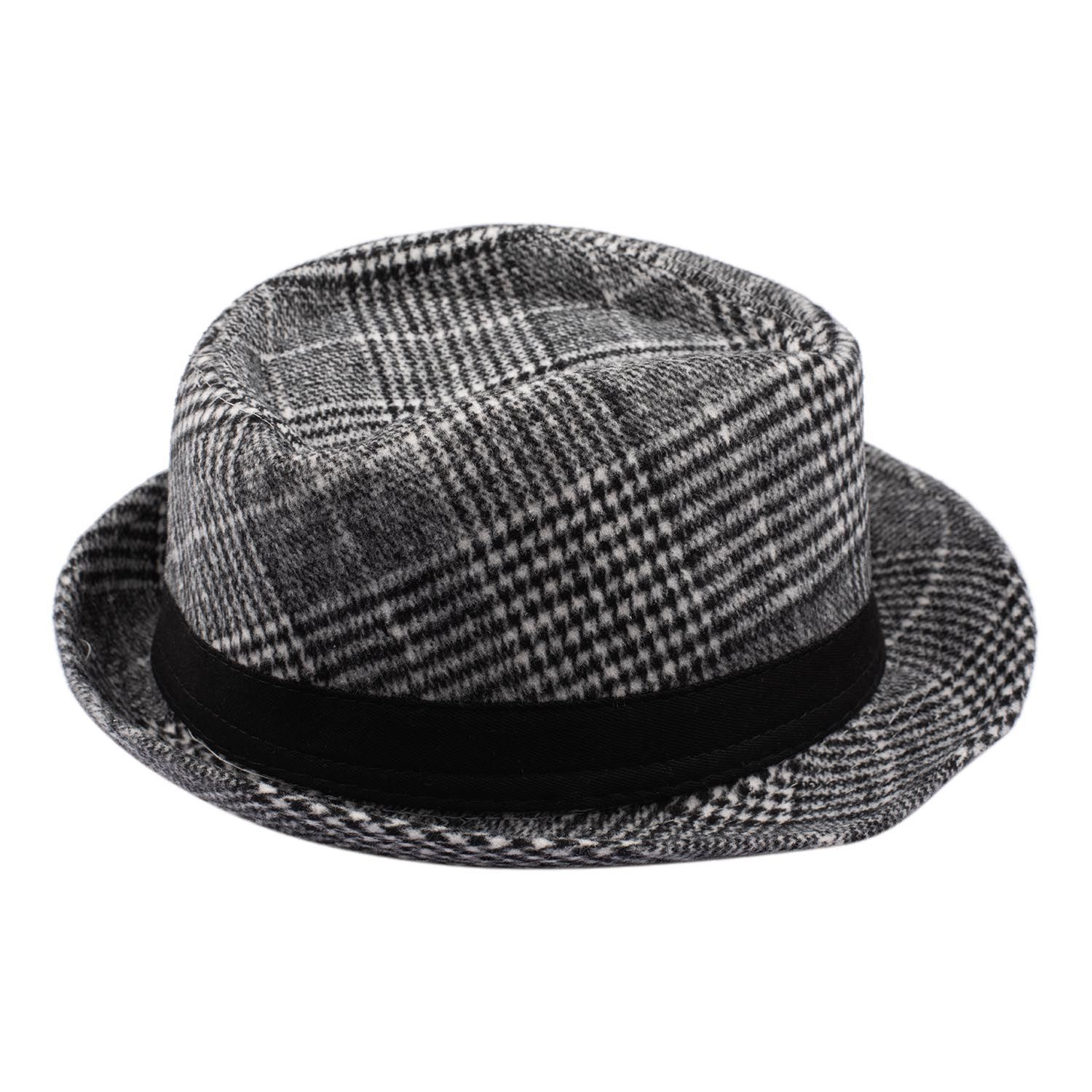 Grey Fedora Hat for Men