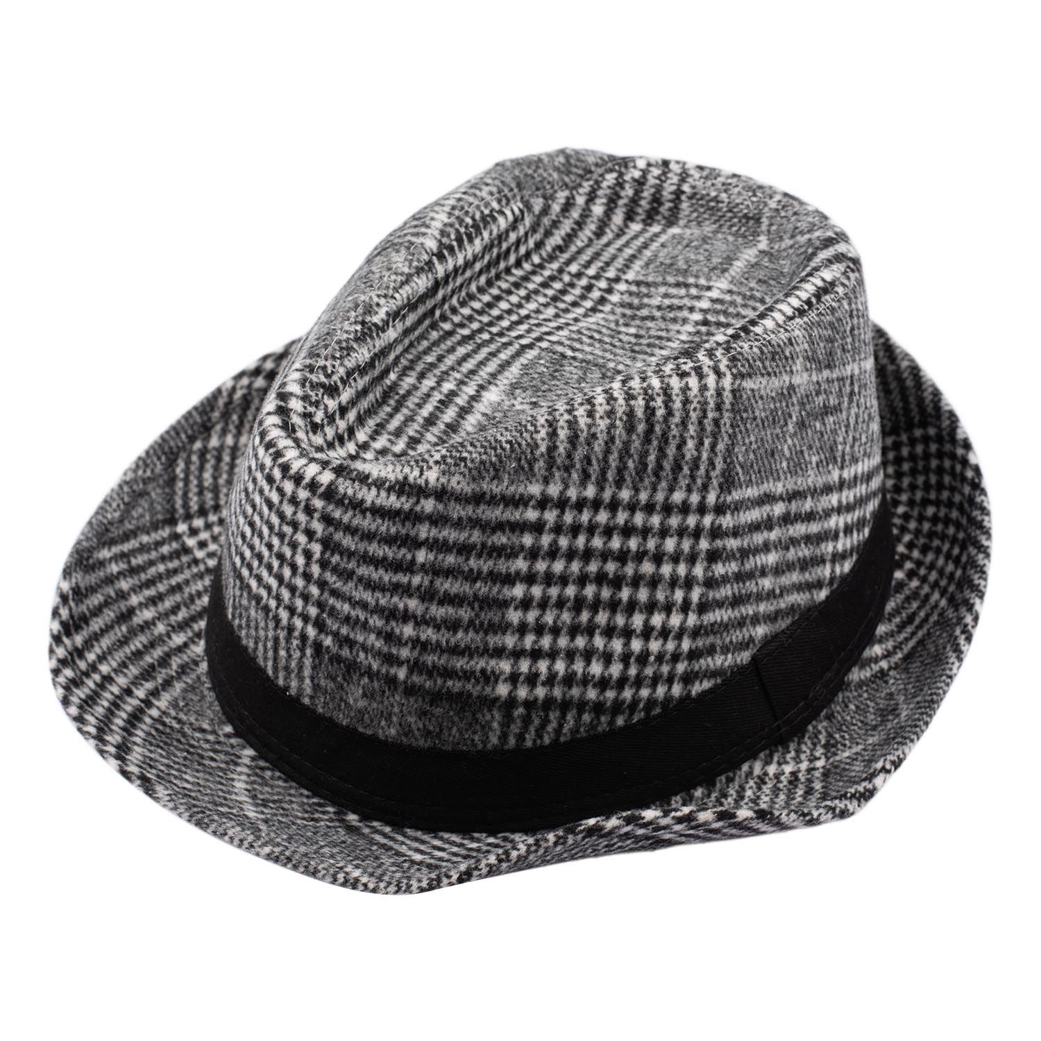 Grey Fedora Hat for Men