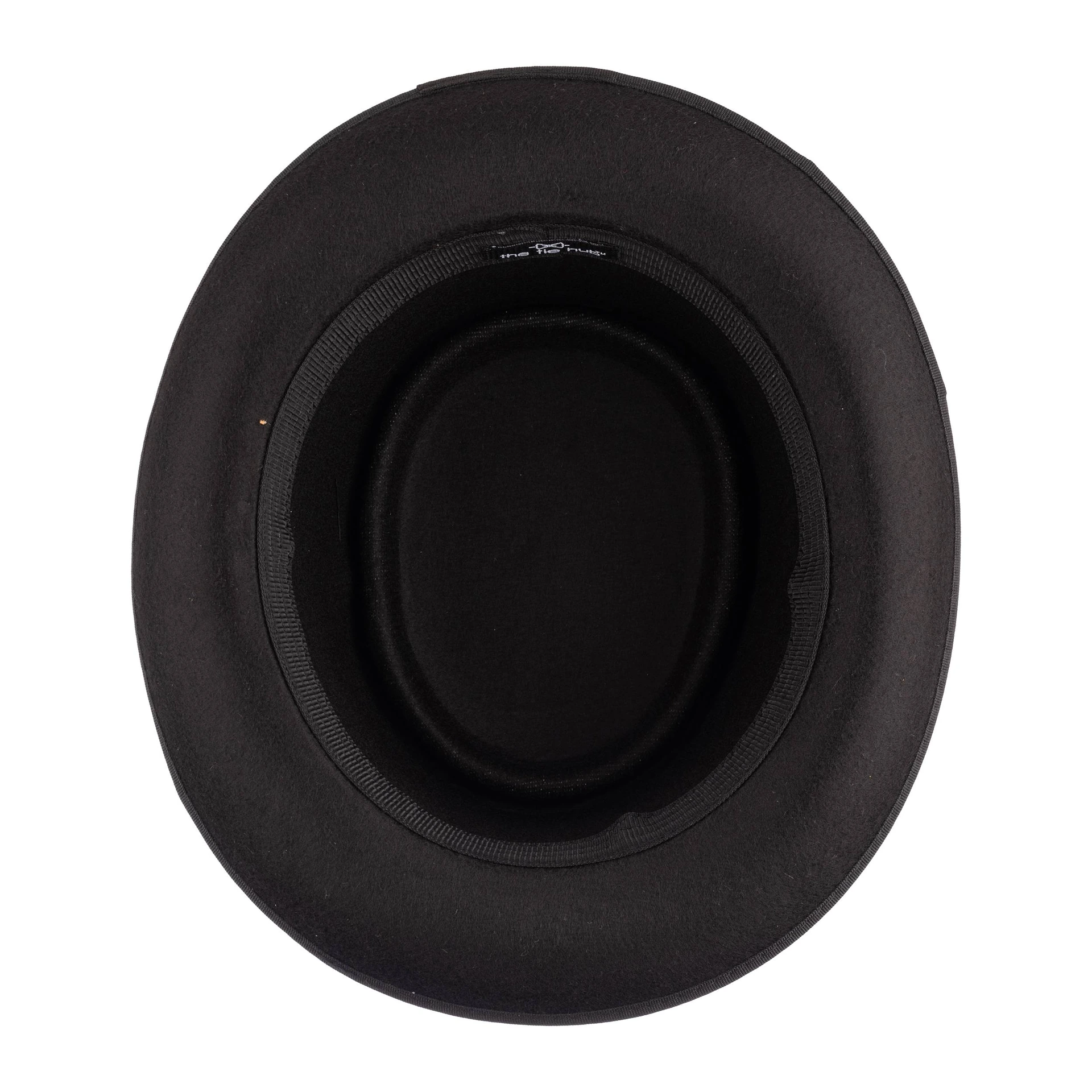 Black Felt Fedora Hat for Men