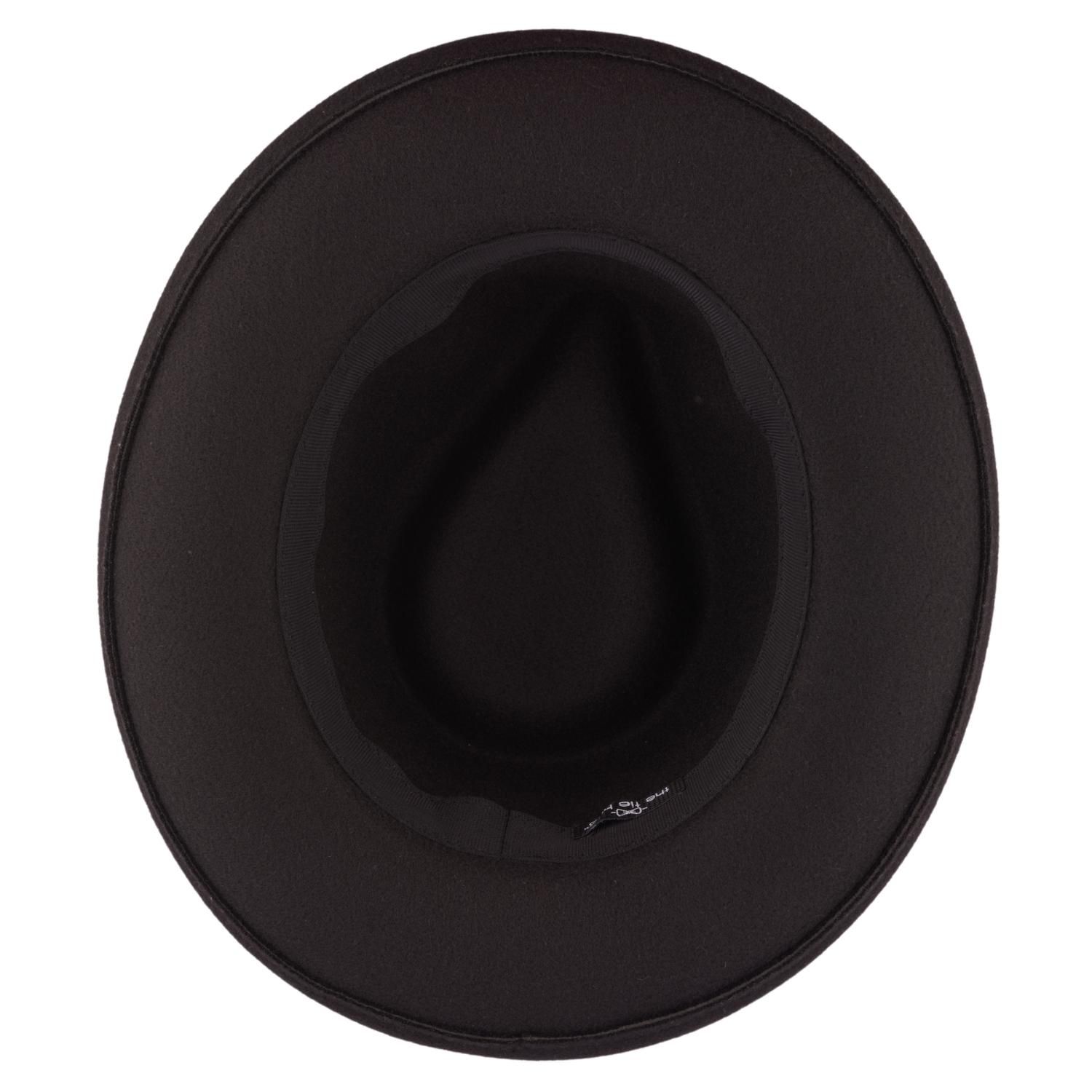 Black Felt Fedora Hat for Men