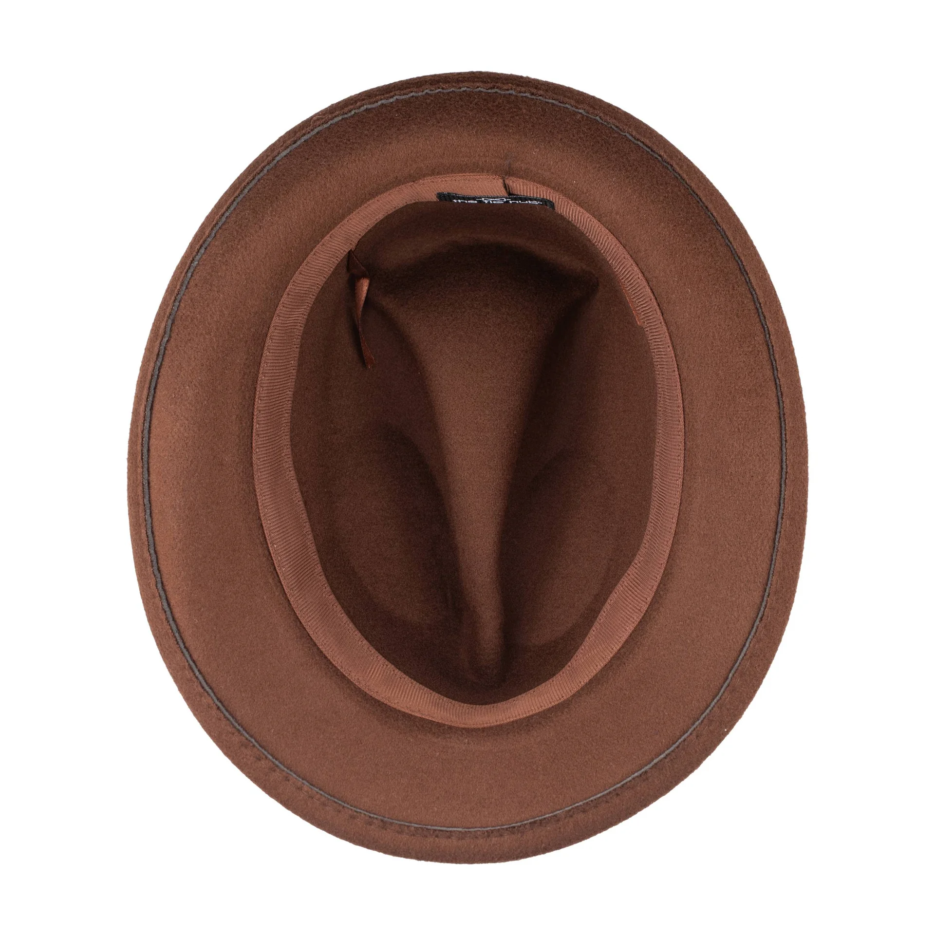 Brown Felt Fedora Hat for Men