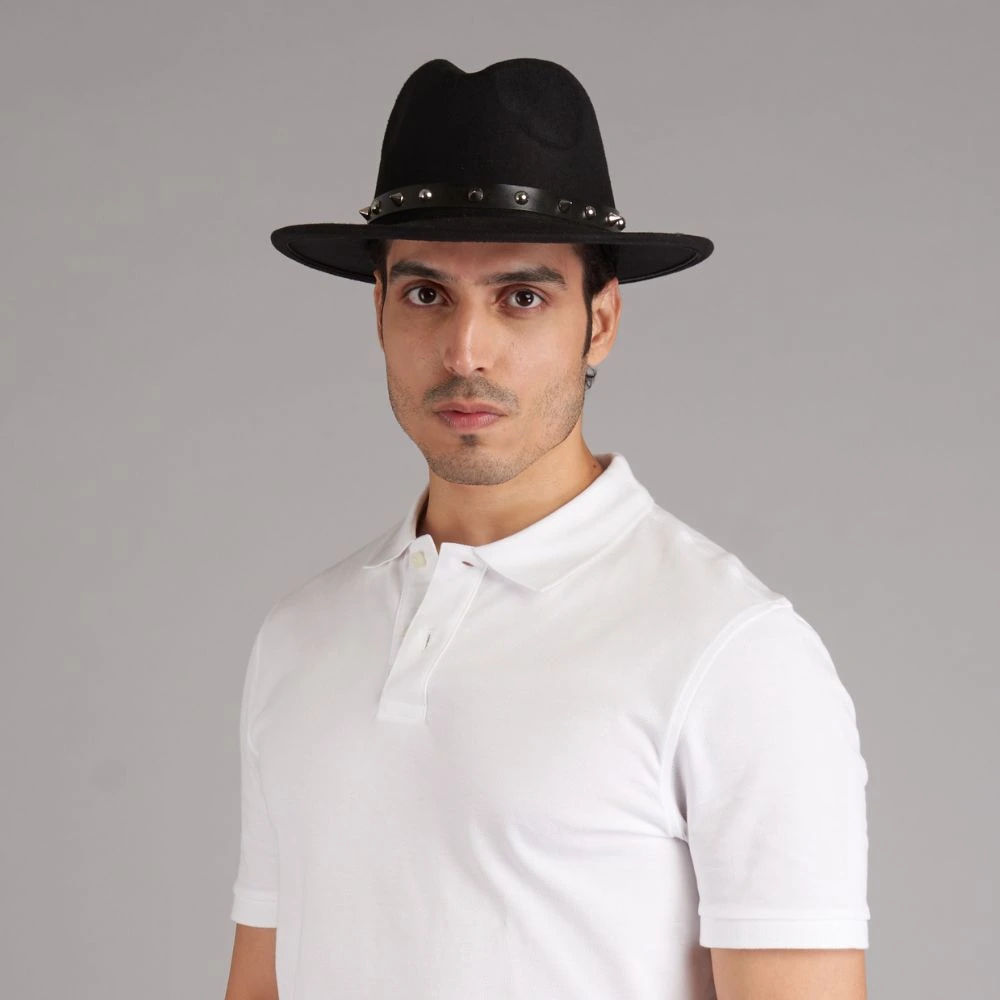Black Fedora Hat for Men