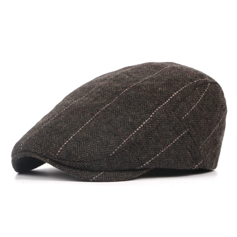Brown Flat Cap for Men