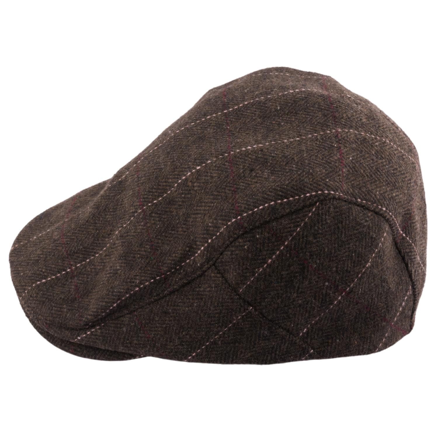 Brown Flat Cap for Men