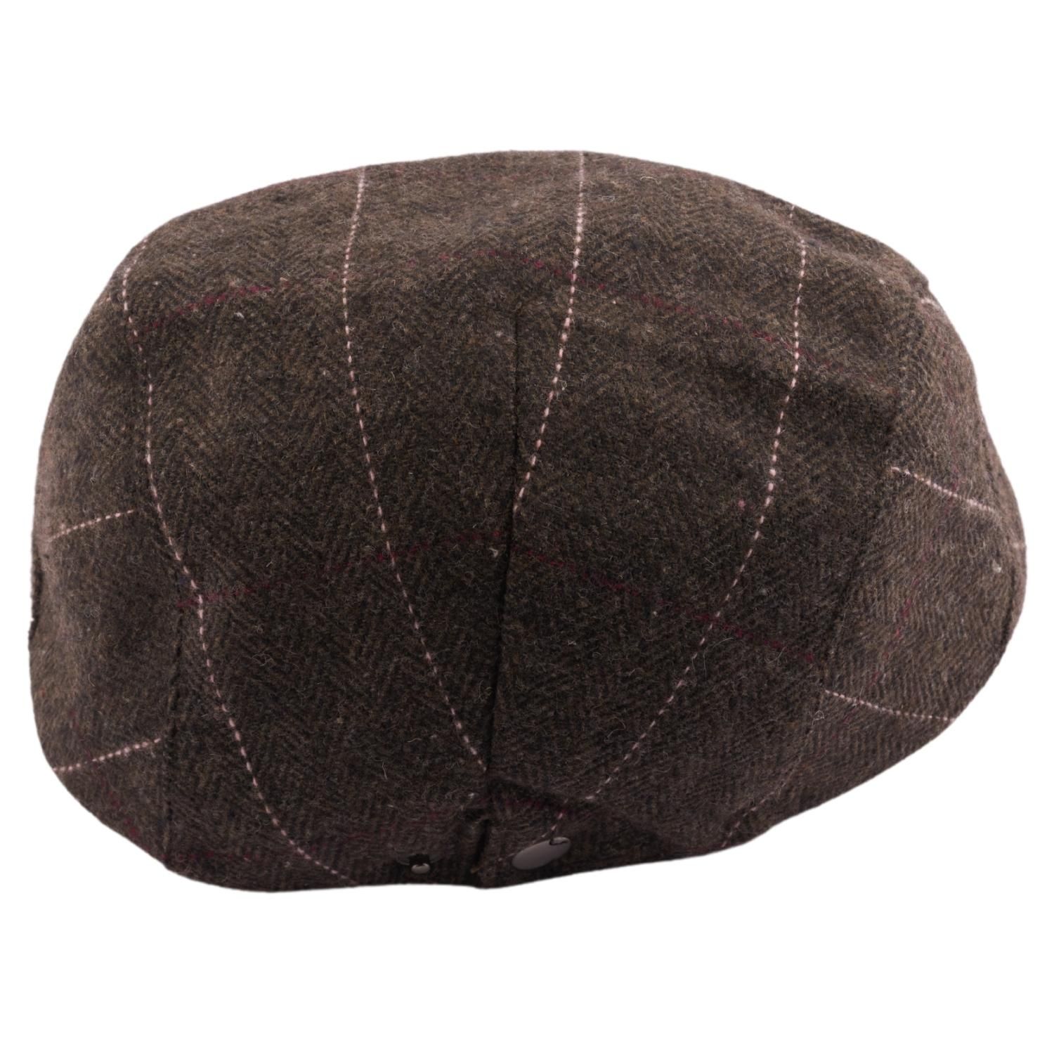 Brown Flat Cap for Men