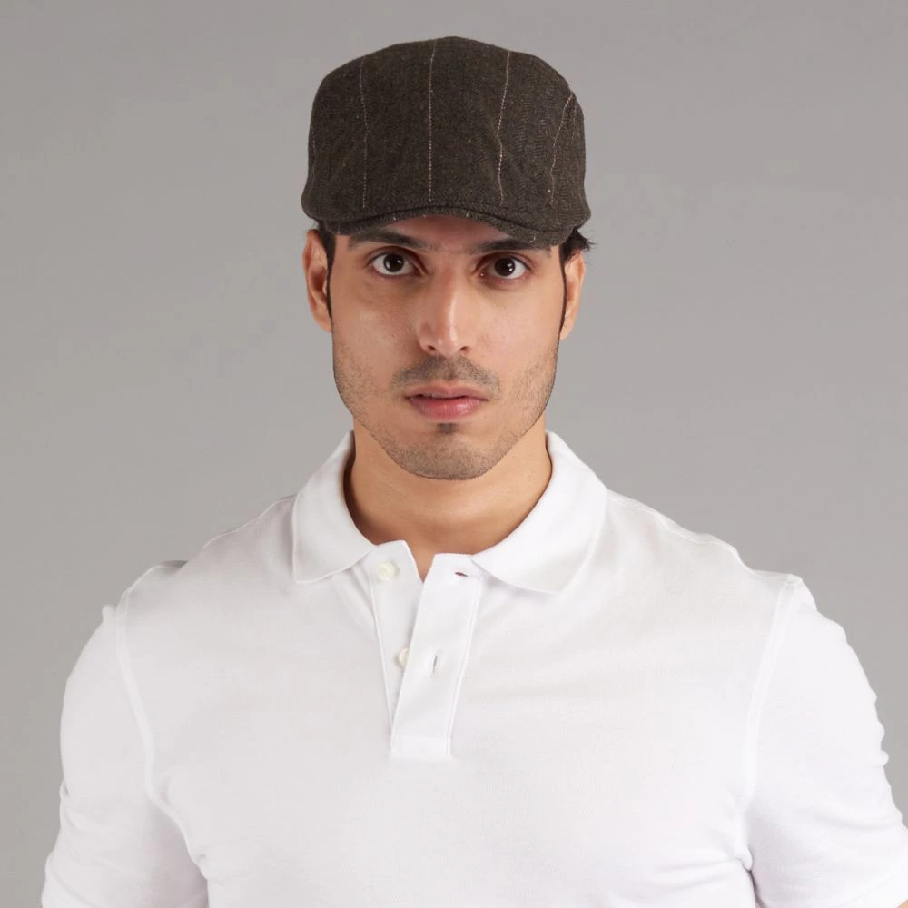 Brown Flat Cap for Men