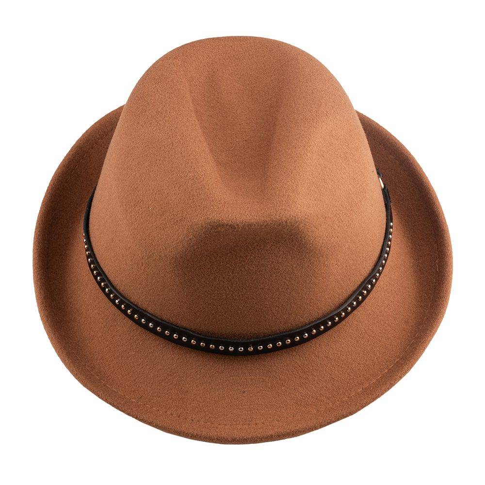 Brown Fedora Hat for Men