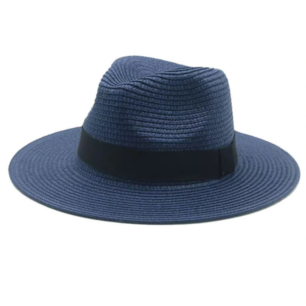 Blue Straw Panama Hat for Men