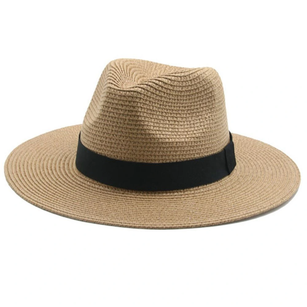 Beige Straw Panama Hat for Men