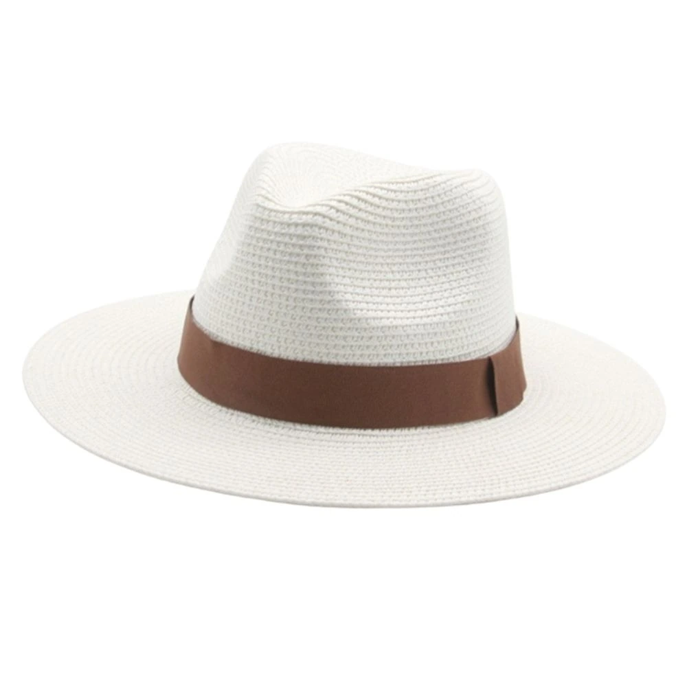 White Straw Panama Hat for Men