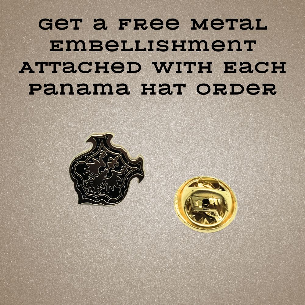 White Straw Panama Hat for Men