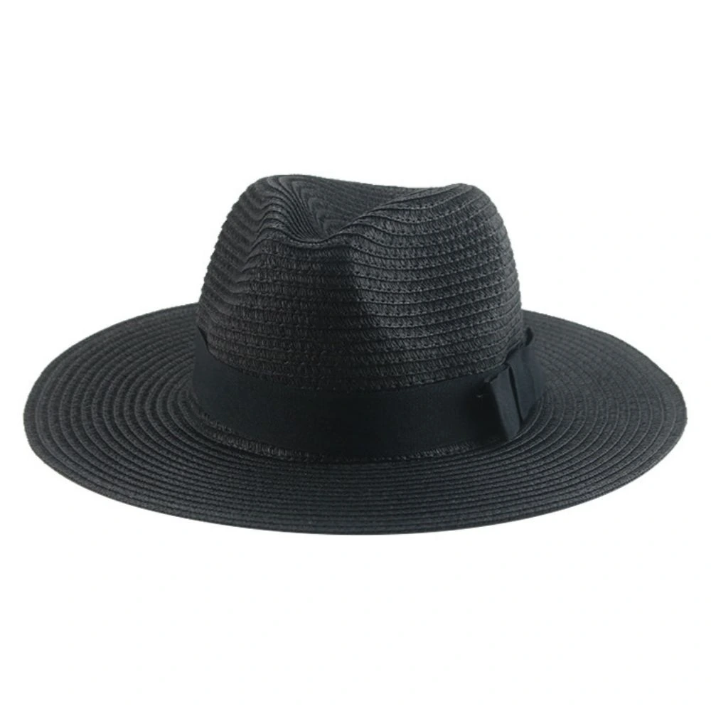 Black Straw Panama Hat for Men