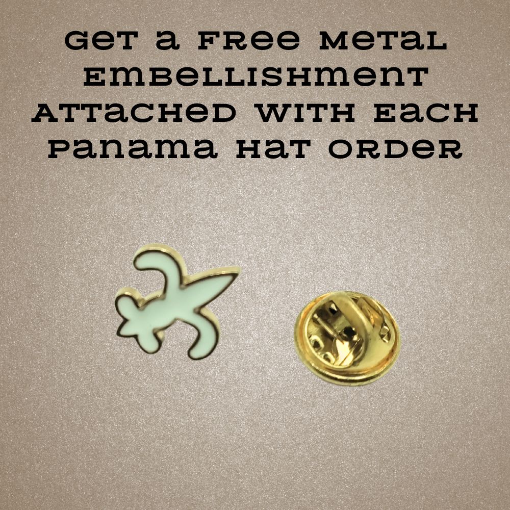 Black Straw Panama Hat for Men