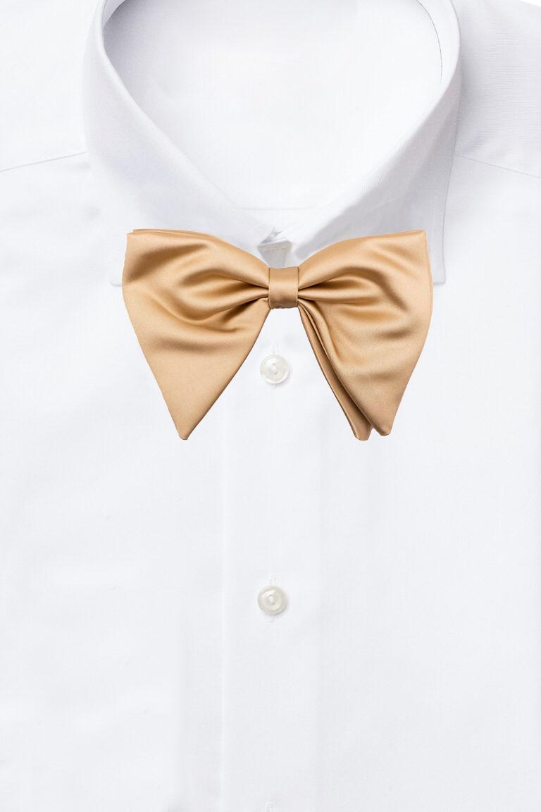 Gold Pre-Tied Bow Tie for Men